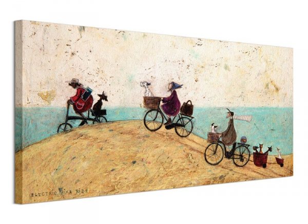 Obraz na ścianę - Electric Bike Ride - 100x50 cm