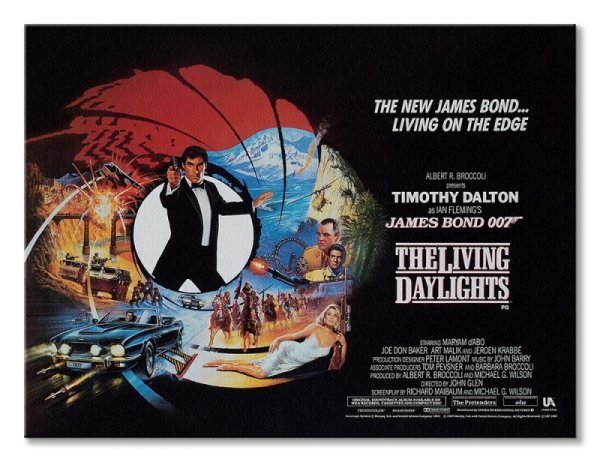 Obraz na płótnie - James Bond (The Living Daylights Living on the Edge)