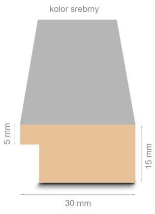 Rama drewniana A4 21x29,7 cm