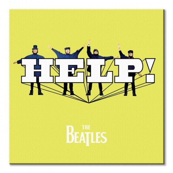 The Beatles HELP! Yellow - obraz na płótnie