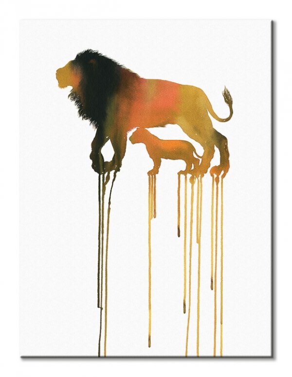 Lions - obraz na płótnie