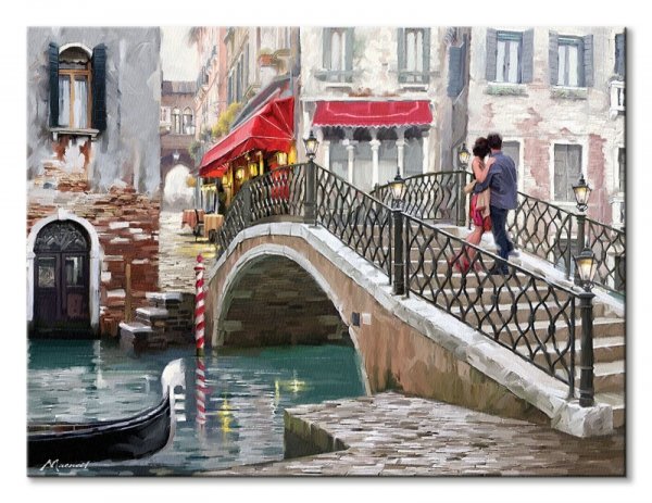 Venice Bridge - obraz na płótnie