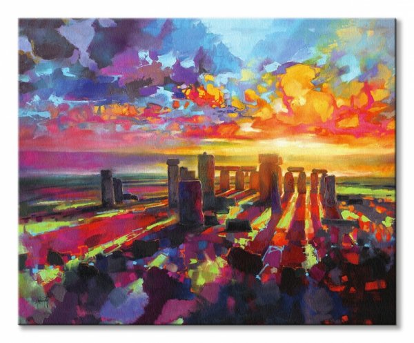 Malownicze Stonehenge - obraz na płótnie