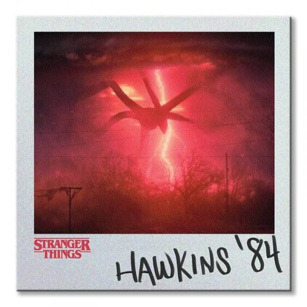 Stranger Things Hawkins 84 - obraz na płótnie