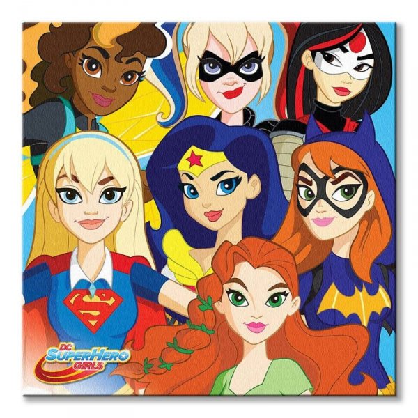 DC Super Hero Girls Characters - obraz na płótnie
