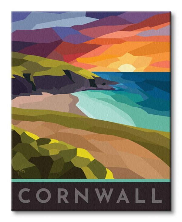 Cornwall Stained Glass - obraz na płótnie