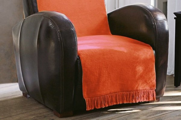 Narzuta na fotel - 50x200 cm - Pomarańcz