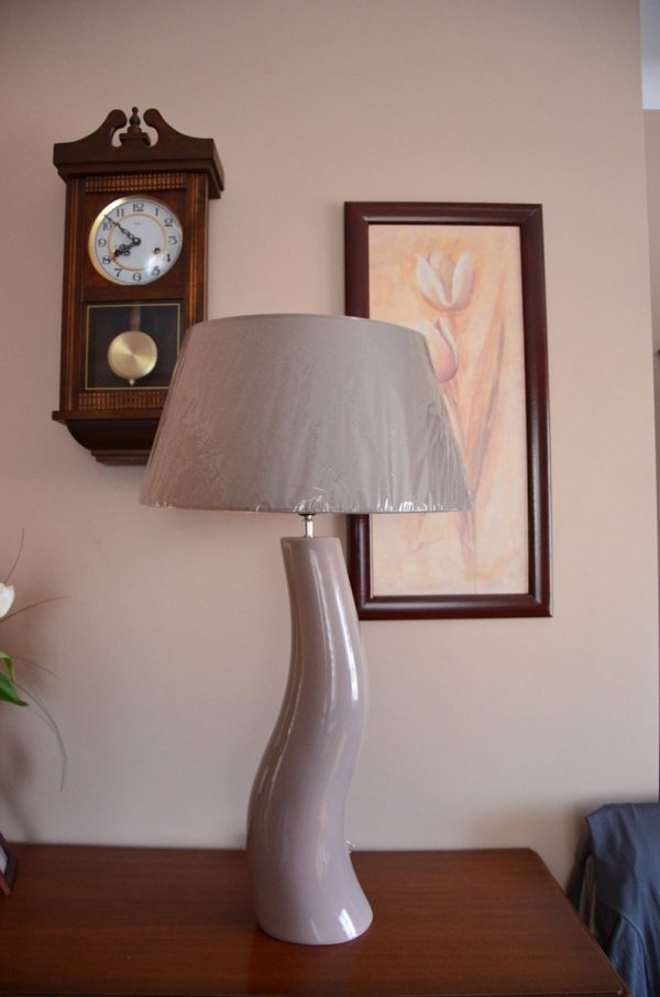 Lampa stołowa - Fala Beż - 48x84cm 