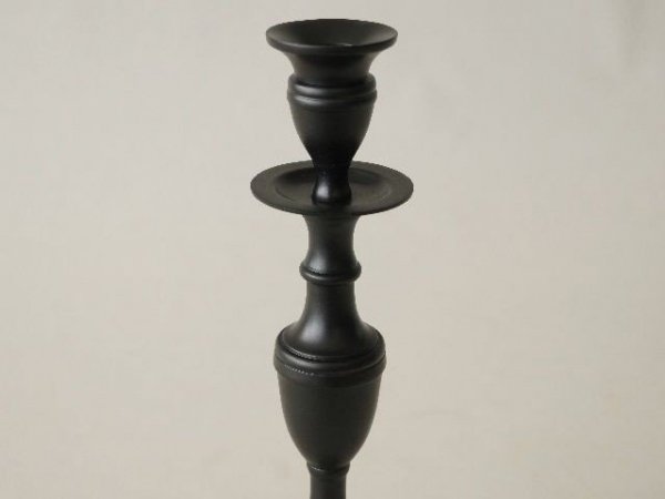 Świecznik - Czarny - 9,5x34cm  