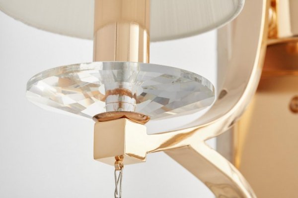 Lampa ścienna - Kryształowy Kinkiet Złoty - Venisia W2 - lampy dekoracyjne - decoart24.pl