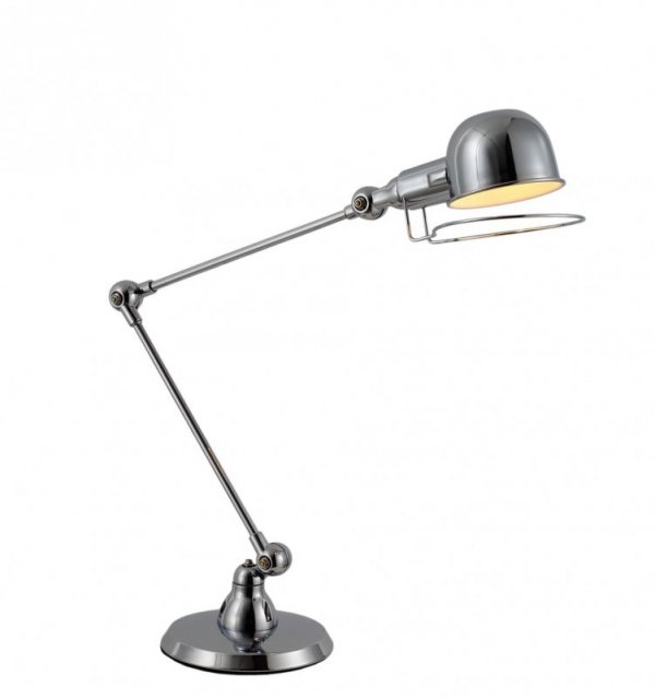 Lampa biurkowa - Chromowana Gloria W2 - lampy do biura - decoart24.pl
