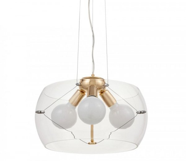 Lampa wisząca - Nowoczesna Globo Gold D40 - lampy do salonu - decoart24.pl