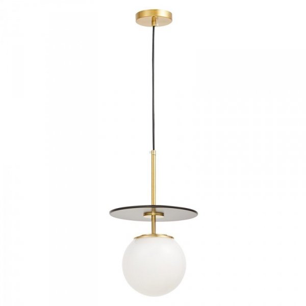Lampa wisząca - Czarno Mosiężna Daltona W1 - lampy dekoracyjne - decoart24.pl