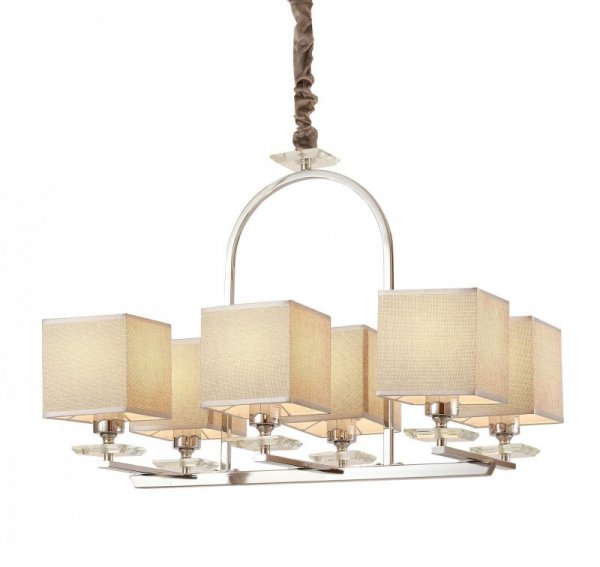 Lampa wisząca - Chromowana - Liniano - W6 - Dekoracje do domu - DecoArt24.pl