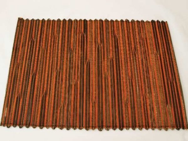 Podkładka na stół - Pomarańczowo brązowa - Z abaki - 33x48cm