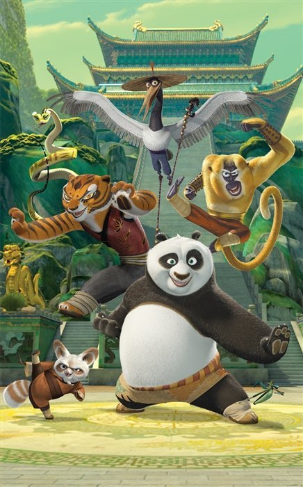 Fototapeta dla dzieci - Kung Fu Panda - 3D - DecoArt24.pl
