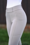 SILWEAR COMFORT PRO Legginsy jeździeckie z wysokim stanem i pełnym lejem silikonowym