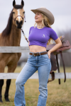 SILWEAR SUMMER CROPTOP ALEKSA MONTANA VIBE  Koszulka jeździecka z krotkim rękawem termoaktywna