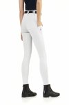 EGO7 LEGGINGS HH Bryczesy/Legginsy jeździeckie z wysokim stanem i lejem kolanowym BIAŁE