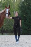 FAIR PLAY DEA  Bryczesy/legginsy jeździeckie z wysokim stanem i pełnym lejem silikonowym