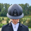 KEP ITALIA CROMO 2.0 MATT BLACK Kask jeździecki SZEROKI DASZEK