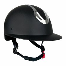 YORK AMETHYST SHINY SILVER Kask jeździecki regulowany