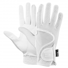 FAIR PLAY LOLA Rękawiczki jeździeckie BIAŁE DZIECIĘCE