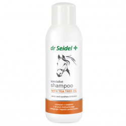 .DR SEIDEL + Szampon dla koni z olejkiem z drzewa herbacianego pielęgnujący i łagodzący podrażnienia 500ml