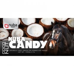 *NUBA CANDY COCONUT smakołyki dla koni kokosowe 1,5kg