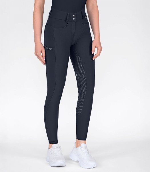 ELT COMFORT RIDE GLAM Bryczesy jeździeckie damskie z silikonowym lejem i wysokim stanem