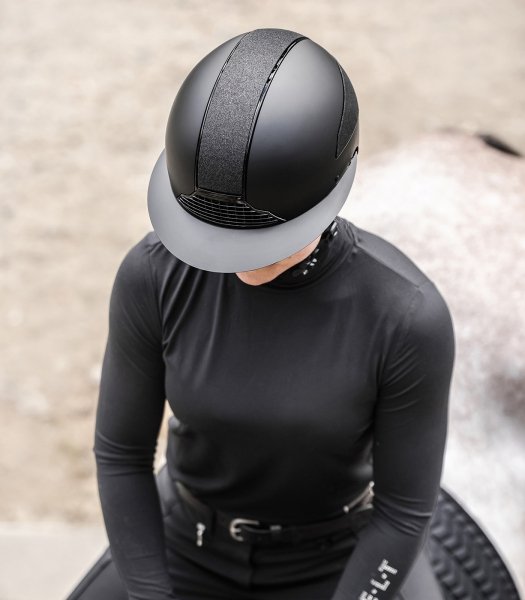 SWING H24 LADY SHINE Kask jeździecki regulowany z szerokim daszkiem