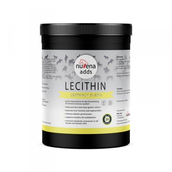 NUVENA LECITHIN Lecytyna działająca osłonowo na błony żołądka koni 500g