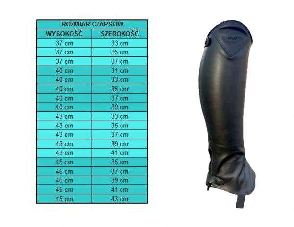 HuleHest AVRA Miękkie skórzane Sztylpy/Czapsy jeździeckie