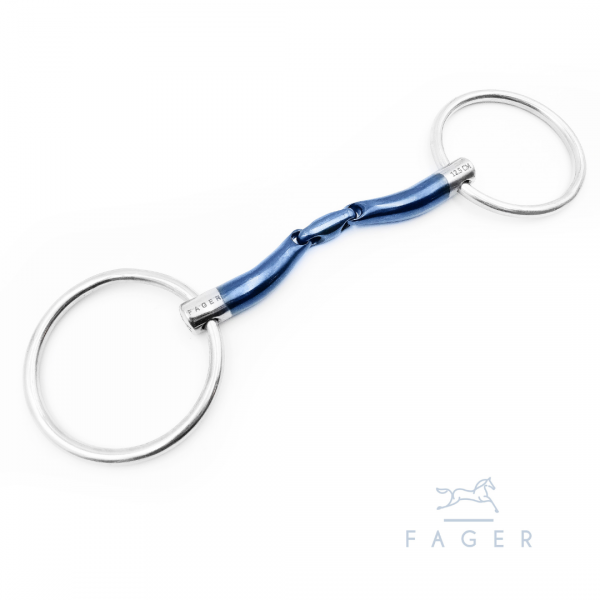 FAGER MARCUS SWEET IRON LOOSE RING Wędzidło anatomiczne podwójnie łamane