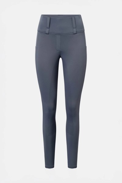 HORZE ANYA Legginsy jeździeckie z wysokim stanem i pełnym lejem silikonowym