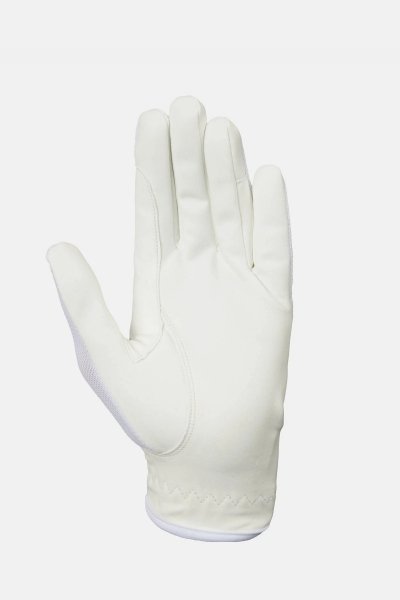HORZE ALLY Rękawiczki jeździeckie BIAŁE