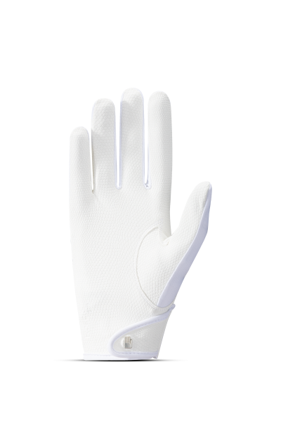 ROECKL LILLINOE Letnie rękawiczki jeździeckie BIAŁE