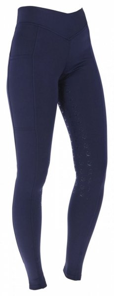 COVALLIERO CLASSIC STAR Legginsy jeździeckie damskie z pełnym lejem silikonowym 
