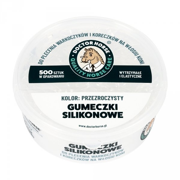 DOCTOR HORSE Gumki do grzywy silikonowe w pudełku