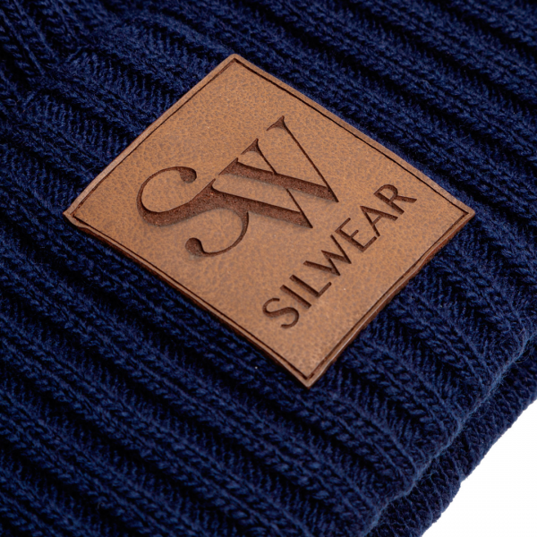 SILWEAR CLASSIC Czapka zimowa z pomponem z futra syntetycznego