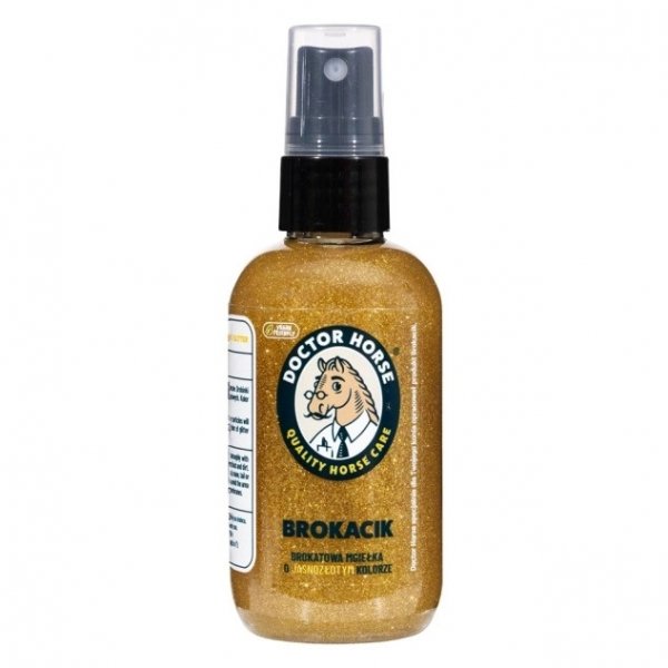 DOCTOR HORSE. BROKACIK Brokatowa mgiełka dla konia do sierści, grzywy, ogona i kopyt 100ml
