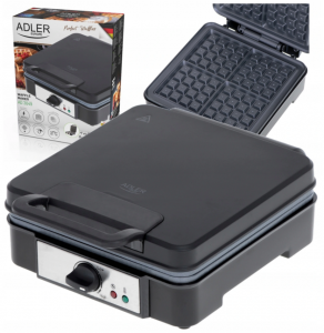 GOFROWNICA ADLER 1800W 4 GOFRY NON-STICK | AD3049