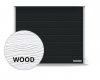 Brama RenoMatic 5000 x 2500 mm, Przetłoczenia M, Woodgrain, kolor CH 703 antracytowy z efektem metalicznym + prowadzenie N