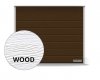 Brama RenoMatic 2750 x 2250 mm, Przetłoczenia M, Woodgrain, kolor RAL 8028 brązowy + prowadzenie Z