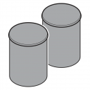 Ochrona przed najechaniem, lakierowana RAL 7024 (para)