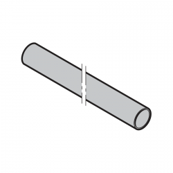 Prowadzenie sprężyny profil zamknięty okrągły 40 × 1 × 1300 mm