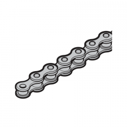 Łańcuch drabinkowo-tulejkowy o długości 2500 mm, 1” × 17,02 mm, do napędów K20, K30, K40, K60