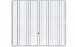 Brama uchylna Pearl N 80, 2500 x 2000, Pearlgrain, kolor biały RAL 9016