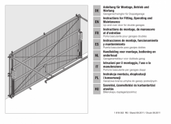 Instrukcja montażu, eksploatacji i konserwacji - Garażowa brama uchylna do garaży podwójnych N800