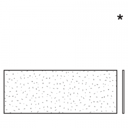 Szyba z tworzywa sztucznego pojedyncza, struktura kryształkowa, 3 mm, KR